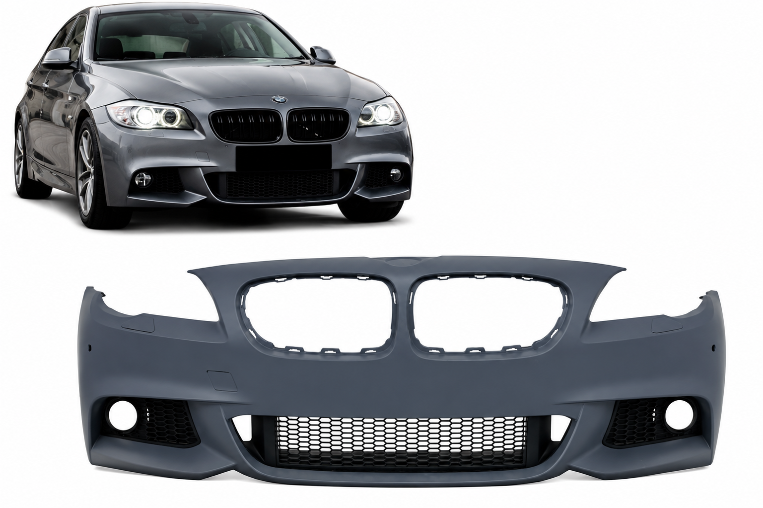 Bara Față compatibilă cu BMW Seria 5 F10 F11 (2011-2014) M-Design fără proiectoare de ceață