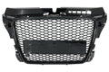 Grila Centrala compatibil cu Audi A3 8P Facelift (2007-2012) RS Design Negru Lucios