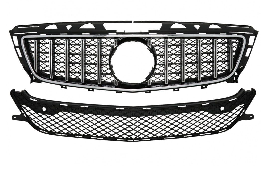 Grila Centrala compatibil cu Mercedes CLS W218 (2012-2014) GT-R Panamericana Design Crom