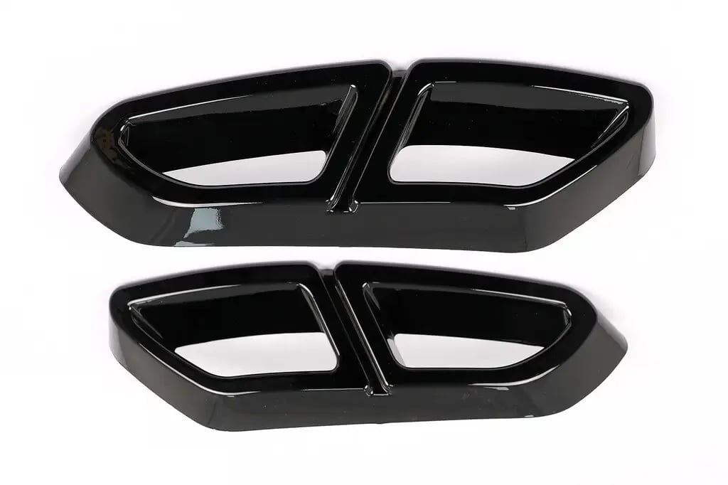 Ornamente tobe sistem de evacuare VW Passat B8 3G 2015-2019 Negru Lucios