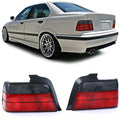 Set de stopuri Roșu Negru Fumat, potrivit pentru BMW Seria 3 E36 Sedan 90-99