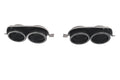 Ornamente Evacuare compatibil cu VW Golf 7 7.5 (2012-2020) R Design Negru