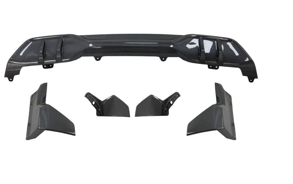 Pachet Exterior  Prelungire Bara Fata si Difuzor compatibil cu BMW X5 G05 2018-2022 M Performance Carbon